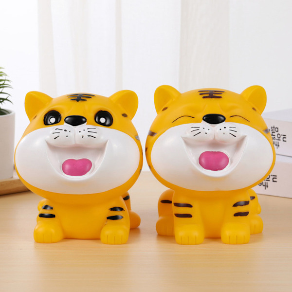 för Creative Tiger Piggy Bank Samlarobjekt Pengar Spara Spara Spara Sparkassa Förvaring Mynt Bank Barn Rum Dekoration Födelsedagspresent null - 3