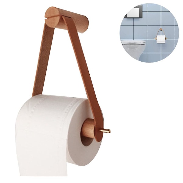 Toalettrullehållare Trä, Toalettrullehållare för toalett badrum R
