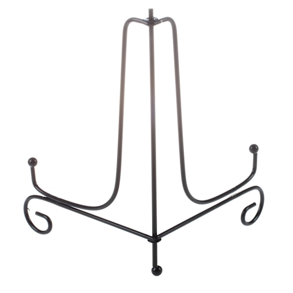 2 stk Iron Easel Classic Display Stativ Skål Tallerken Fotoramme Bok Kunstverk Svart 4 Tommer 10,5cm
