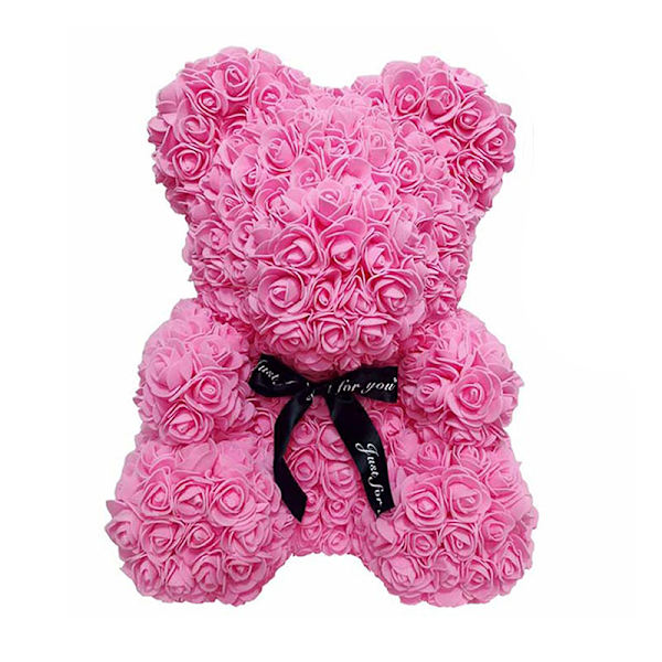 Rose Bjørn Ros Blomst Bamse Til Jubilæum Fødselsdage Bryllupsbrusere Kæreste Kone Mødre Red and box