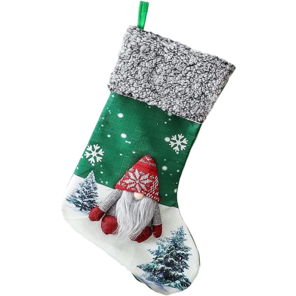 Julstrumpor hängsmycke Santa Claus Snowman Stocking