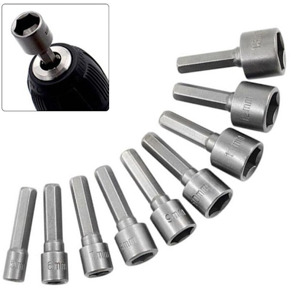 9-delt metrisk kombinasjons pipe-sett, ikke-magnetisk pipe 5-13 mm