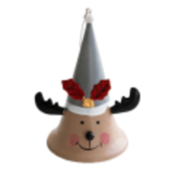 Christmas Bell Dekoration Festival Ornament Xmas Tree Iron Elk