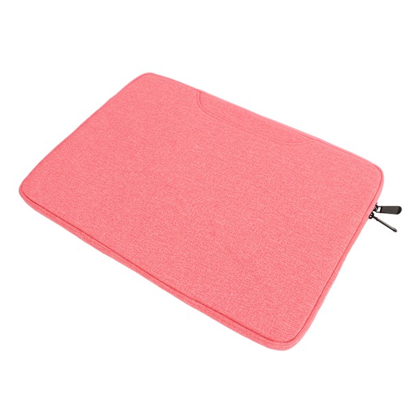 14,1–15,4 tommers Laptop Håndveske Metallglidelås Stor Kapasitet Beskyttende Laptop Sleeve Veske Rosa