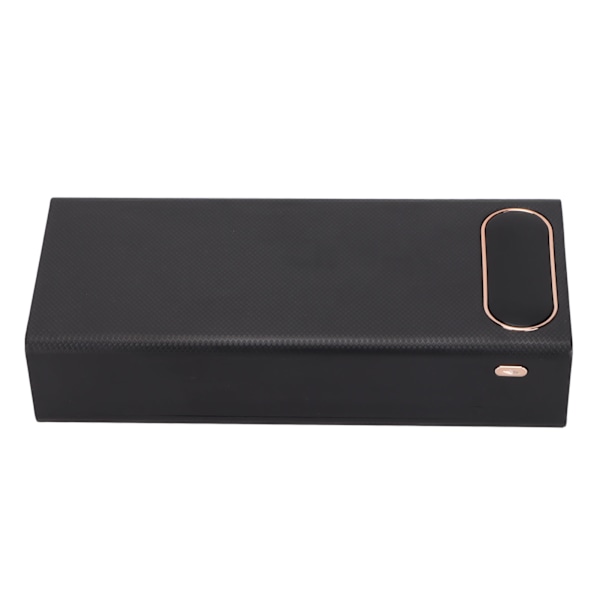 L16 16x18650 DIY Power Bank 2 USB -ulostuloa 22,5 W:n pikalataus Akkukotelon kotelo LCD-näytöllä ja Micro Type C -sisääntulolla, musta