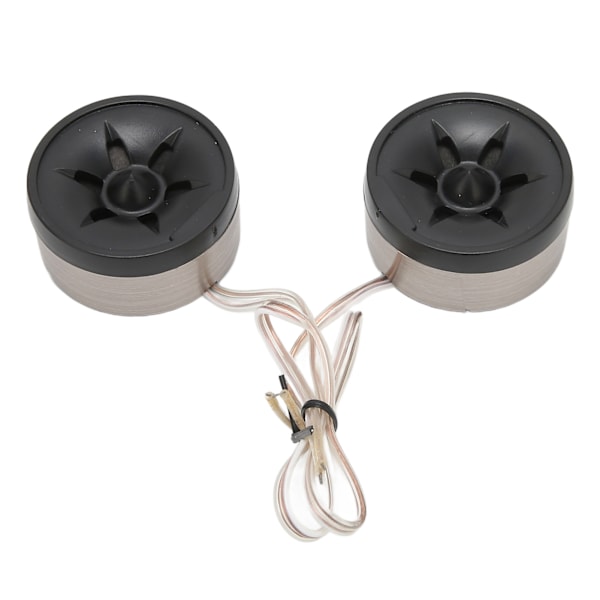 2 STK 350W Mini Dome Tweeter Rund Højttaler Stick On Sort Universal Bil Lydsystem