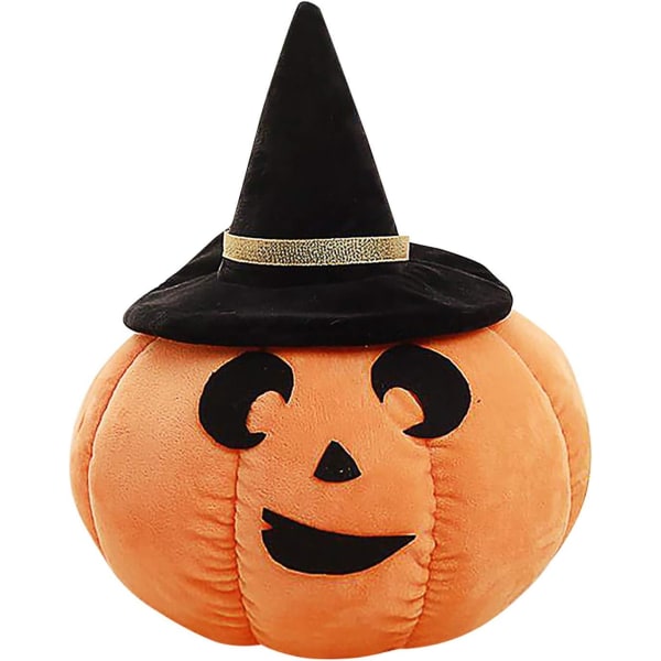 Halloween Leksaker i Bulk Ny Kreativ Halloween Rolig Pumpa Kudde Love Moon Formed Hat Plyschdocka, 45cm