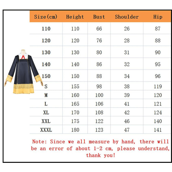 Voksen Børn Anime Spy Familie Anya Forger Kjole Cosplay Kostume 3XL