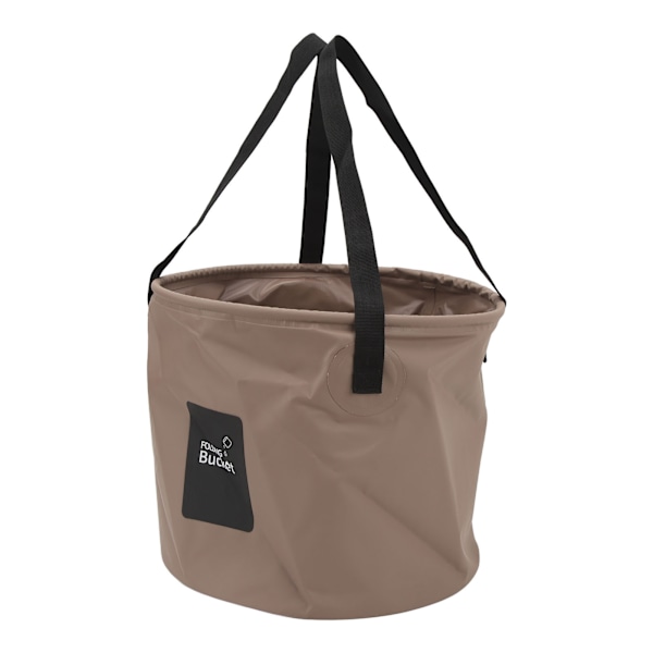 20L Portabel Campinghink PVC Vikbar Vattenhink Hög Kapacitet Hopfällbar Behållare för Utomhusaktiviteter Sandfärg