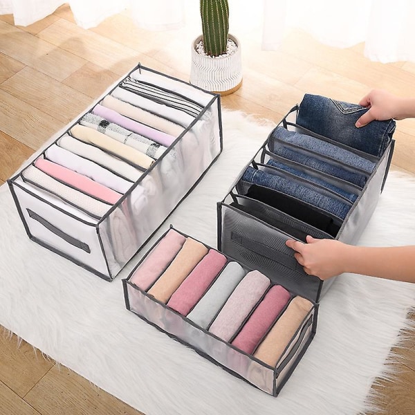 Klesboks Organizer, Garderobe Klesorganizer Foldbar Mesh