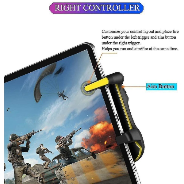 PUBG mobil Automatisk høyfrekvent trykkplate-kontroller, mobile spillkontroller designet for kylling