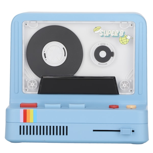 Bluetooth-kasettisoitin, kannettava stereo, retro-Bluetooth-kaiutin, tukee Bluetoothia, AUX-liitäntää ja muistikorttia, sininen