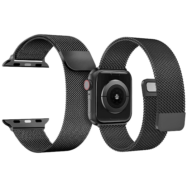 Armbånd til Apple Watch - Loop Sort Black 42/44/45mm - Svart