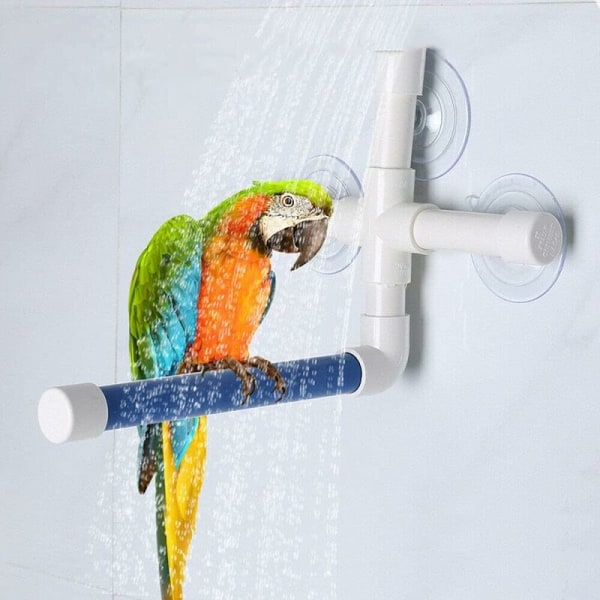 Hopfällbart Fågelställ Fågeldusch Abborre Parrot Duschplattform med