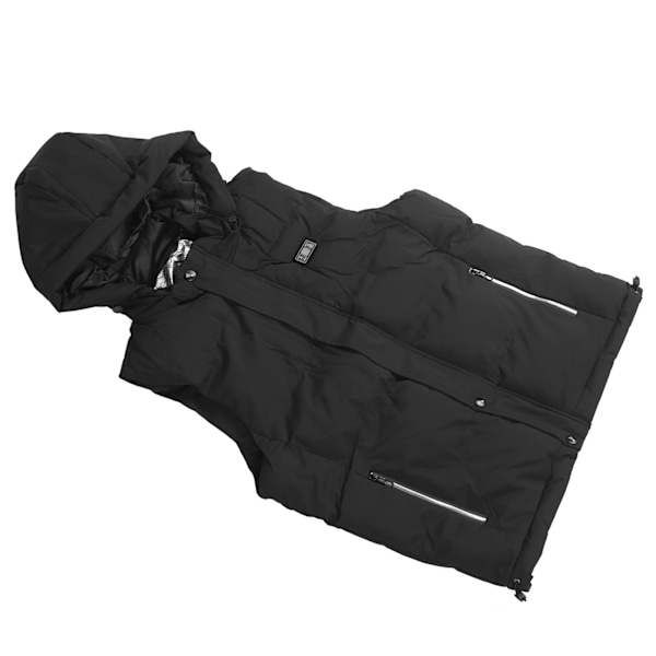 Elektrisk Oppvarmet Vest 3 Gir 15 Varmesoner Temperaturdisplay Hold Varmen USB Termisk Vest for Vinter XL