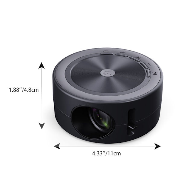 LED Mobil Video Miniprojektor Hemmabio Mediaspelare Barn A2-USB Plug