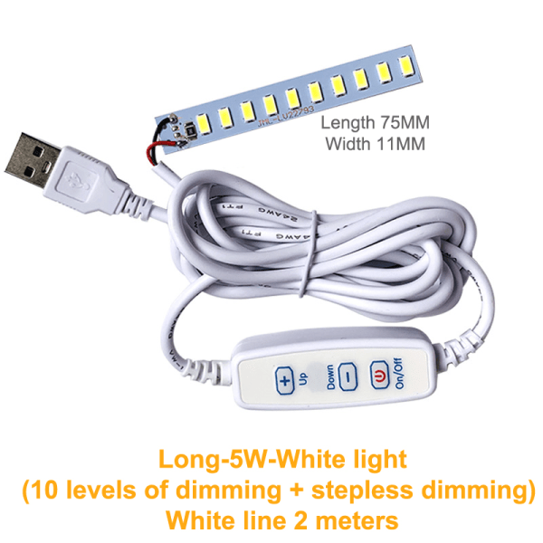 DC 5V Dæmpbar LED-chips SMD LED-lampe DIY Light Justerbar LED A19