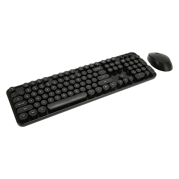 Trådløst tastatur og mus-kombinasjon 2.4G Trådløst lettbetjent retro punk-tastatur for datamaskin PC