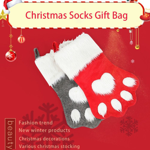 Jullager Xmas Presentpåse GRÅ grey