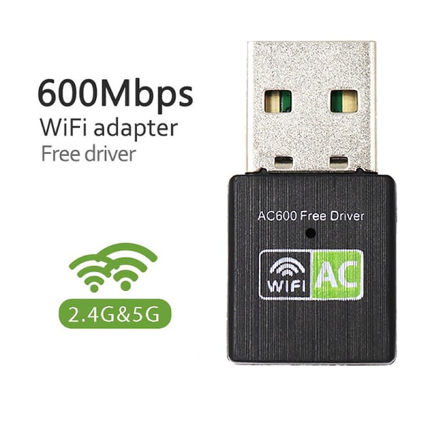 Gratis körning USB Wifi Adapter 600Mbps Wifi Adapter 600mbs