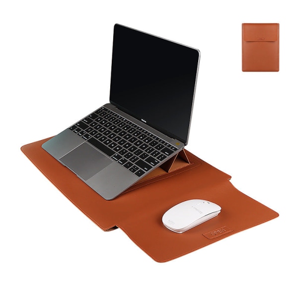 Kotelo 11 12 13 14 15 17 tuuman MacBookille, Huawei Surface -tietokoneelle, No054 Cowhide yellow 14.1-15.4(Macbook16)