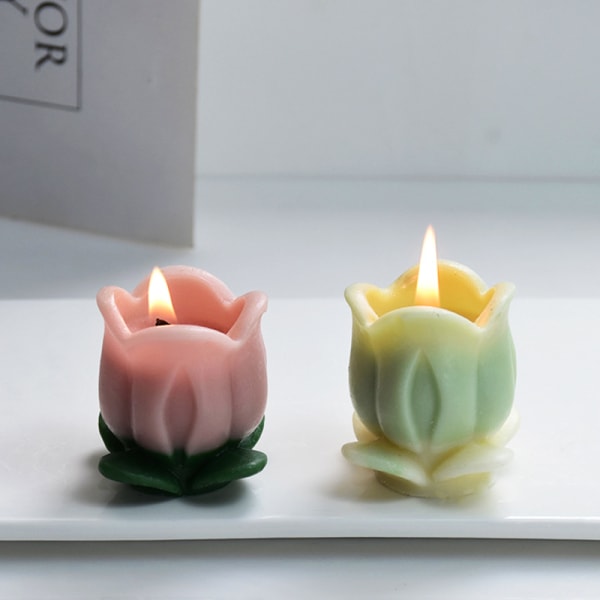 Form - 2 stk 3D Blomsterformede Silikonforme