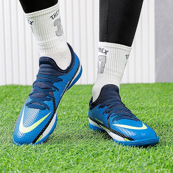 Fotballsko for menn Anti-skli Fotballsko for herre Grass Fotball Sneakers 2K23001-1 Blue 34