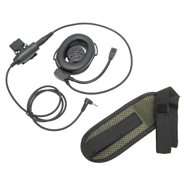 HD01 Sotilasheadset 2-suuntainen radiopuhelin kuuloke U94 PTT:llä, yhteensopiva Yaese VX‑3RBlack:n kanssa