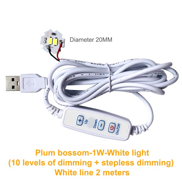 DC 5V Dæmpbar LED-chips SMD LED-lampe DIY Light Justerbar LED A3