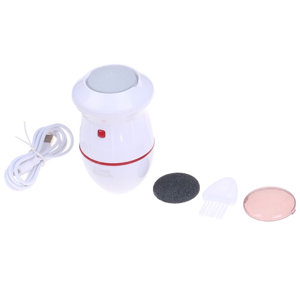 Elektrisk USB genopladelig fodsliber Pedicureværktøj Fodpleje Rød