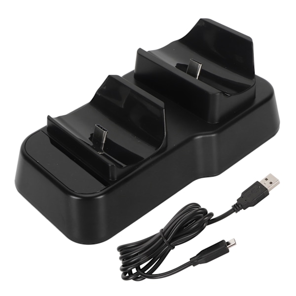 För PS5 Handkontroll Laddstation Snabbladdning AC Adapter Dubbel Laddstation Docka med LED-indikator