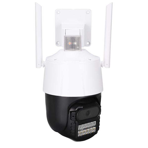 Utomhuskamera Dome WiFi IP Övervakning AI Alarm Tvåvägs Intercom Infraröd Mörkerseende för Hem Vit