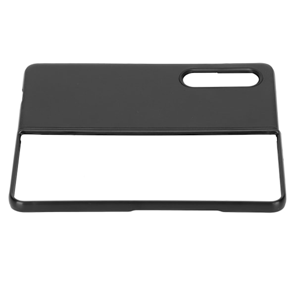Nahkainen suojakotelo Samsung Galaxy Z Fold 3 -puhelimelle, naarmuuntumaton ja iskunkestävä, musta