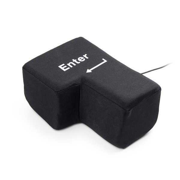 Avreagerings kudde Big Enter Key black one size