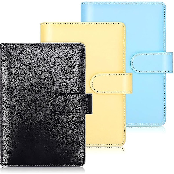 A6 Pu-læder cover til notebook. Genopfyldelig 6-rings ringbind. Personlig arrangør