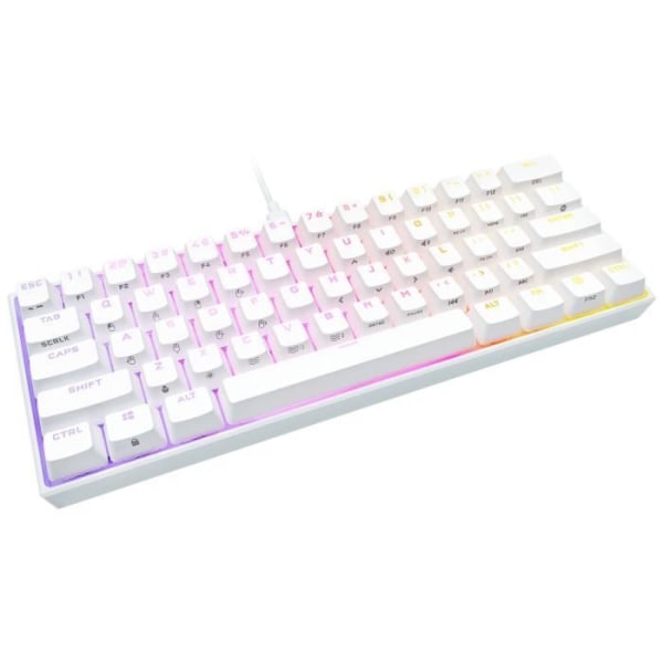 Corsair Keyboard K65 RGB Mini 60 % Mechanical Gaming White (CH-9194110-Fr)