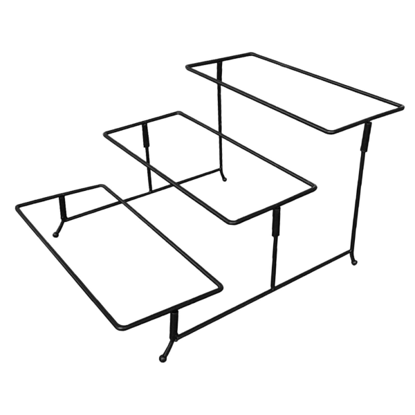 1/2/3 Tallrik Stativ Skål Display Stativ Skålhållare 3 lager för Rectangle 1 Pc