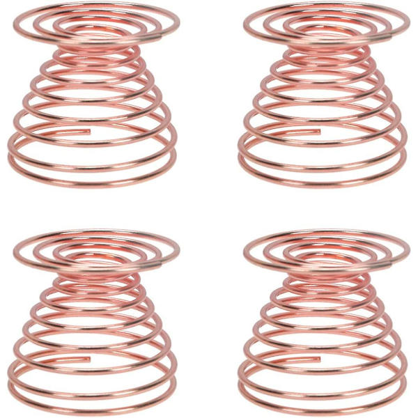 4 Æggeholdere i rustfrit stål Mini Spring wire Æggekop