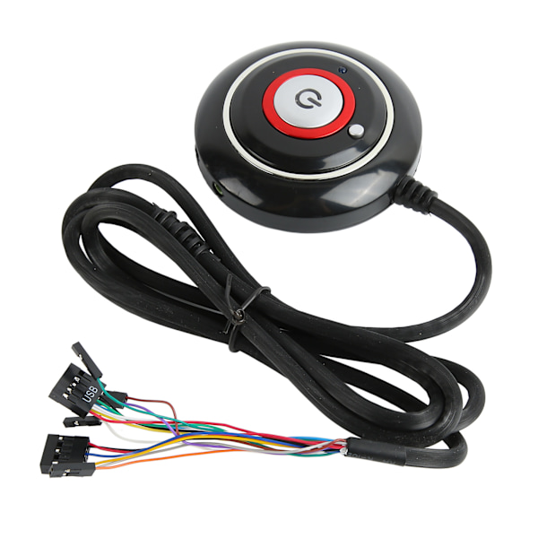 PC Virtapainike Vahva ABS Kevyt Helppo Asennus Plug and Play PC Virtakytkin Internetkahvilaan 2 USB ja Audio