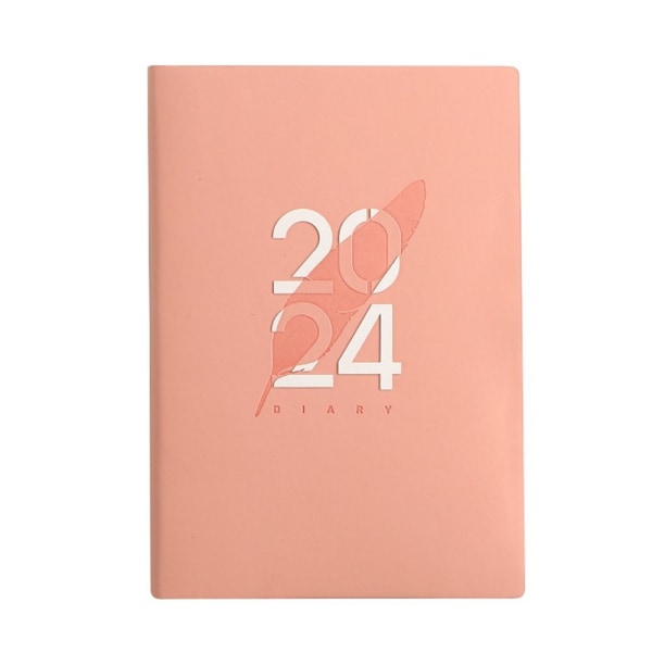 2024 Agenda Book Diary Weekly Planner PINK ENGLISH ENGLISH Pink English-English