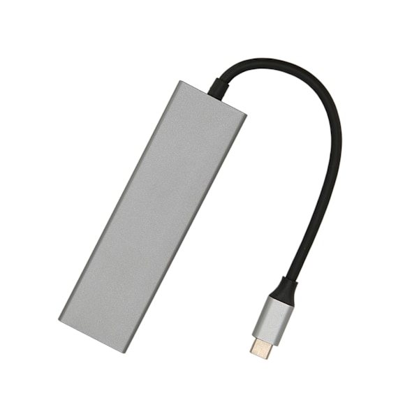USB C Hub 6 i 1 Aluminiumlegering 100W PD Laddning 4K UHD 5Gbps Överföring USB C Splitter för TV Monitor Projektor