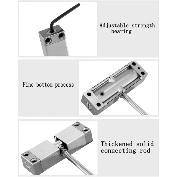 Zinklegering Automatisk fjäderdörrstängare Justerbar självstängande