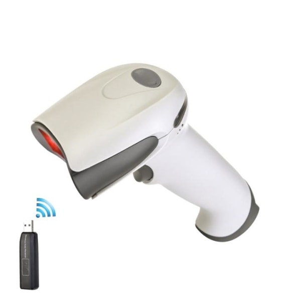 Bluetooth stregkodescanner - Laser Barcode Scanner, Grå