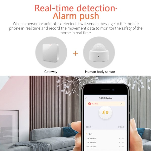 Mini Zigbee PIR Motion Smart Sensor Trådlös Body Infraröd Detektor