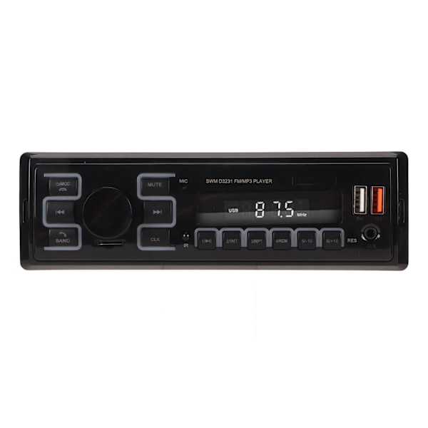 Bil MP3 Radio Afspiller Hurtig Opladningsport LCD Display Find Bil Funktion 7 Farver APP Forbindelse Bil Stereo Receiver til Bil