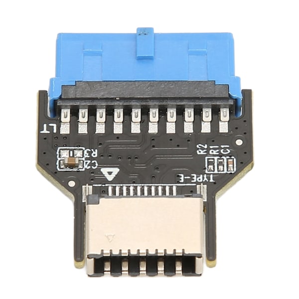 USB Frontpaneladapter 19PIN USB3.0 till Typ C Front A Key Interface USB 3.0 19PIN Adapter för PC Moderkort 19PIN till TYPE E Uppåt