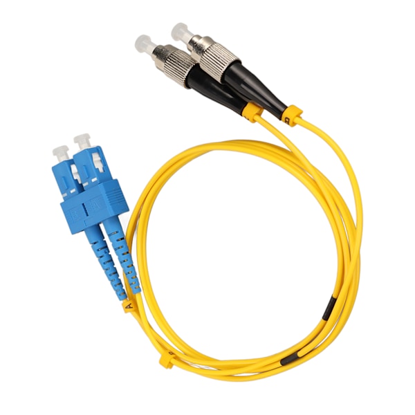 Fiber Patch-kabel SM Kjerne 0.5 Meter FC til SC Duplex Singelmodus Tykk PVC Gigabit Fiberoptisk Kabel for Ethernet-svitsjer