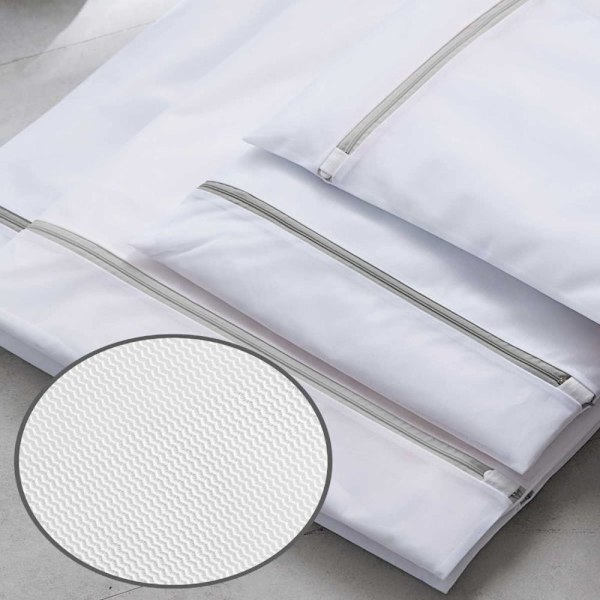 6 ST Small Fine Mesh Tvättväskor Underkläder Påsar Dragkedja Tvätt 6pcs 6pcs
