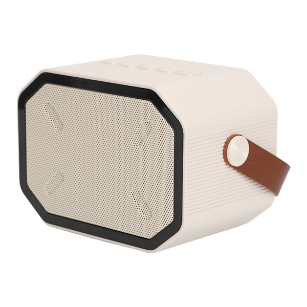 Karaokemaskin Hvit Karaokehøyttaler med 2 Trådløse Mikrofoner Håndholdt Blendende Lys Karaokesystem for Fest Hjemme