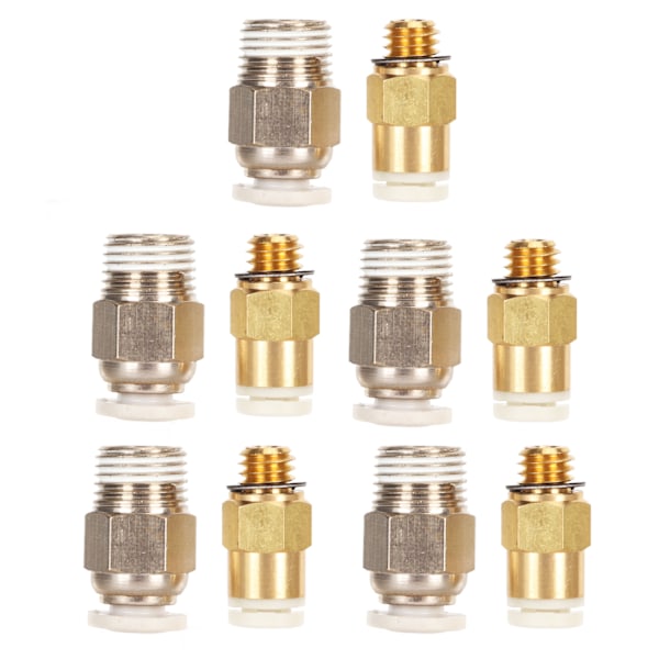 5 Set PC4 M6 Pneumatisk Koppling Push to Connect PC4 01 Snabbkoppling för CR 10 10S S4 S5 CR 10S Pro för Ender 3